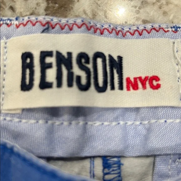 Mens Benson NYC Flat Front Shorts - Picture 2 of 8